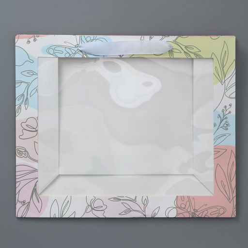 Пакет крафтовый с пластиковым окном Поздравляю, 31 26 10 см - Дарите счастье фото 6