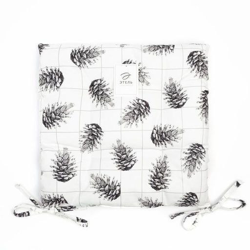 Сидушка на стул Этель Merry Christmas 42х42см, 100% хлопок, саржа 190 г/м2  фото 4