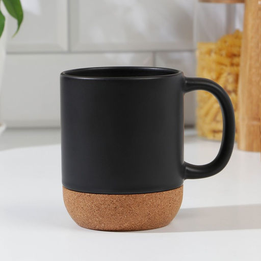 Кружка керамическая с пробковым дном Всегда есть место подвигам, 400 мл