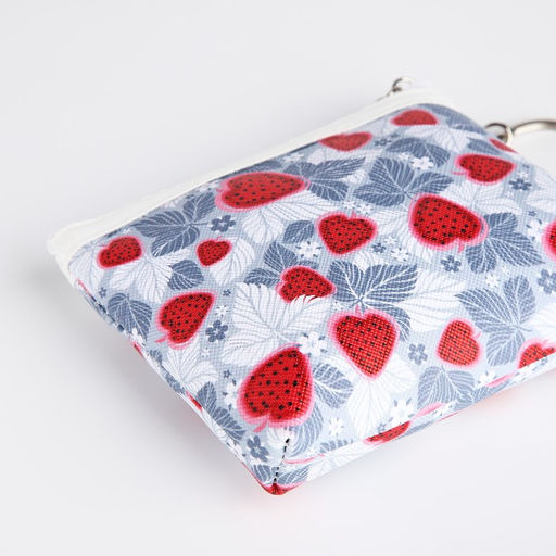 Кошелёк на молнии, цвет белый/серый/красный - Simaland фото 2