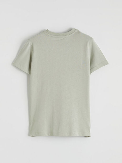 Bisiklet Yaka Bask?l? Erkek ?ocuk Ti??rt