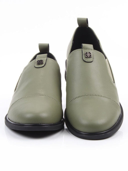 06-M47-18 GREEN Туфли женские (натуральная кожа)