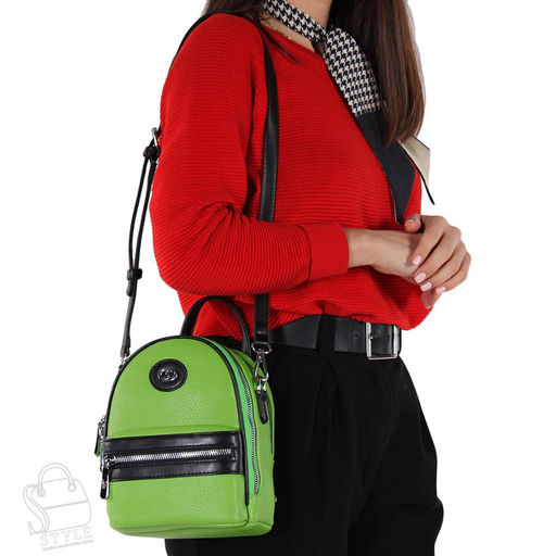 Рюкзак женский 69140 green Velina Fabbiano-Safenta/30 в Новосибирске