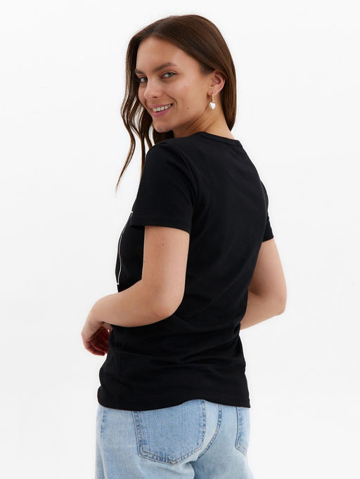 Футболка женская KAFTAN Sport Family, чёрный, р. 50