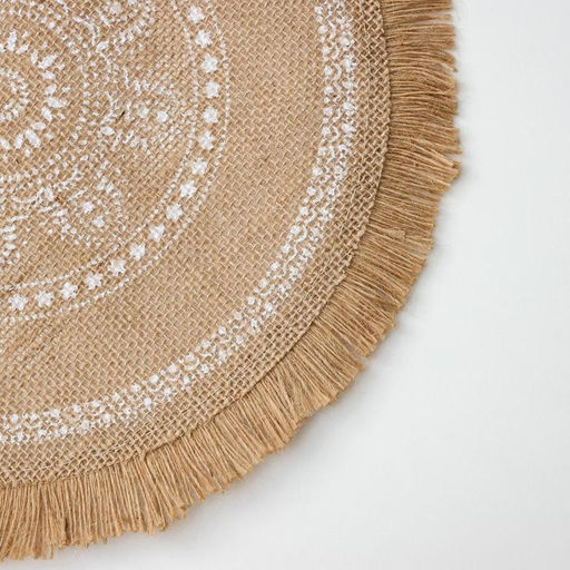 Цена за 12 шт. Салфетка сервировочная Африка, d=30 см, цвет белый - Simaland фото 3