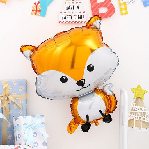 Цена за 3 шт. Воздушный шар фольгированный 18" «Лиса», фигура
