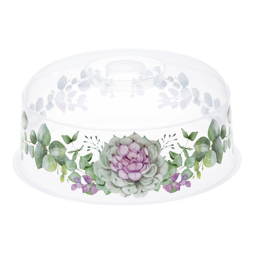 Крышка для СВЧ п/эт. d245мм "Каменная роза" (М 1416)