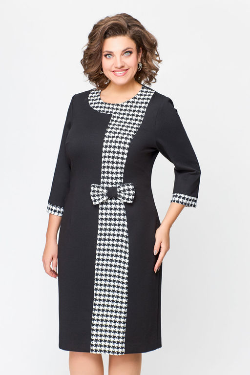 Блуза Swallow 803.2 черный+серебряный узор фото 961