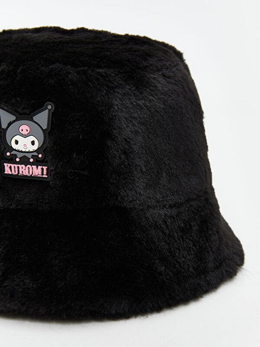 Kuromi Bask?l? K?z ?ocuk Bucket ?apka