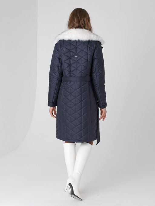 Еврозима! 24325 Полупальто дем. т.синий - Dizzyway фото 3