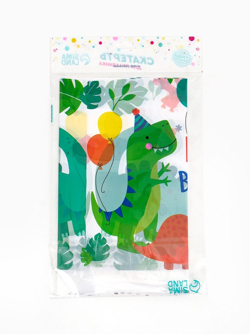 Скатерть одноразовая Dino birthday, 108?180 см - Страна карнавалия фото 5