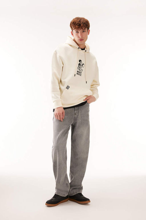 Джинсовые брюки Baggy Fit с широким узором и нормальной талией, широкие брюки - Defacto фото 8