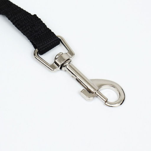 Поводок 1,2 м х 1,5 см, чёрный - Пижон фото 2