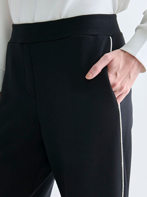 Beli Lastikli Modal Kar???ml? Kad?n Pantolon