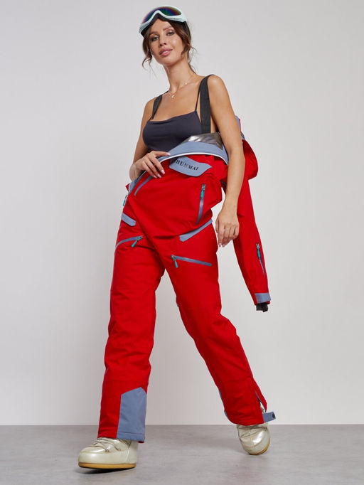 Горнолыжный комбинезон женский зимний красного цвета 2323Kr - Chunmai фото 24