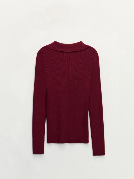 Джемпер из вискозы с отложным воротником / Zarina фото 8