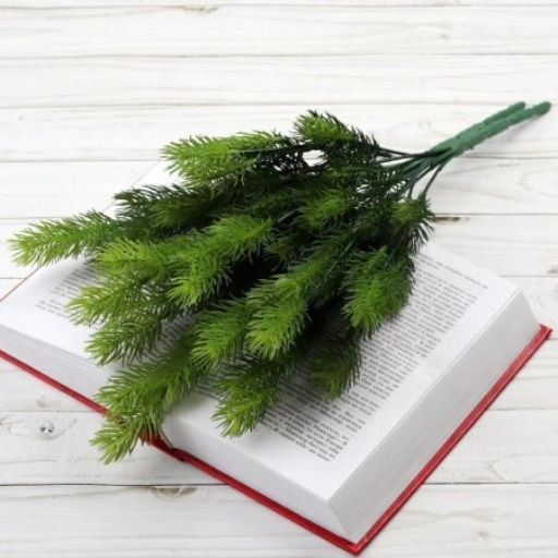 Елка ветка искусственная 42 см 7 веток / AB4192-7P /уп 2/250/1000/Новый год (Красный) - Галеонтрейд фото 9