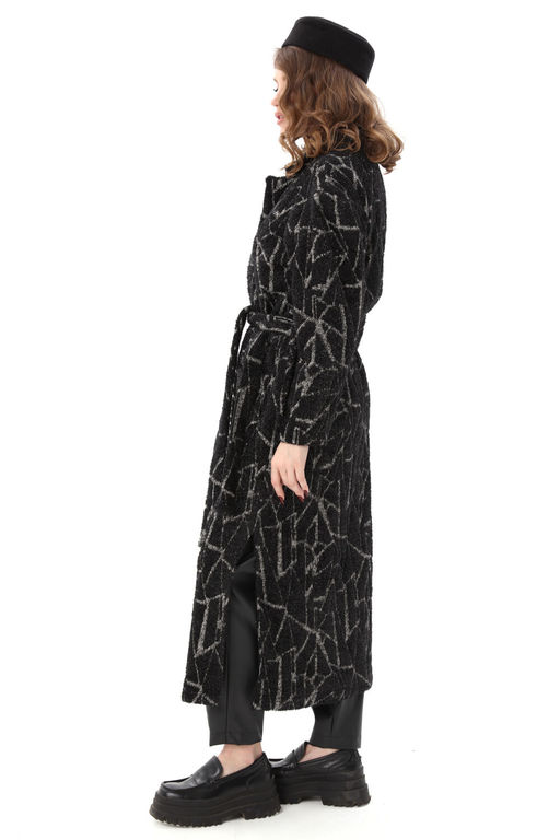 Костюм NIKVA н1003-1 чёрная геометрия и чёрный  фото 8