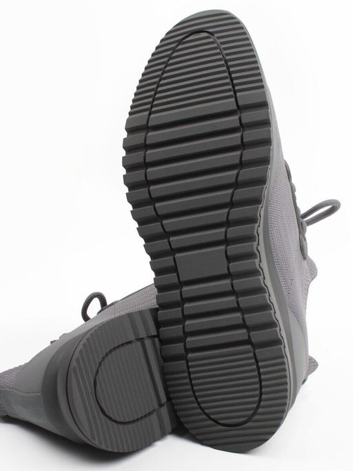 03-1000-4 GREY Кроссовки-носки мужские Снокеры (эластичный текстиль) - Фабричный китай фото 12