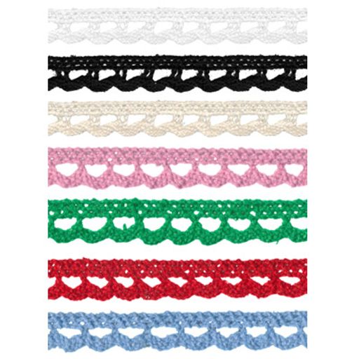 Gamma кружевная лента 6 мм HVK-21 в рулоне 22.8 м 0.5 СК/Распродажа