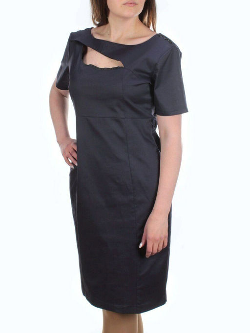 8016 DK.BLUE Платье женское