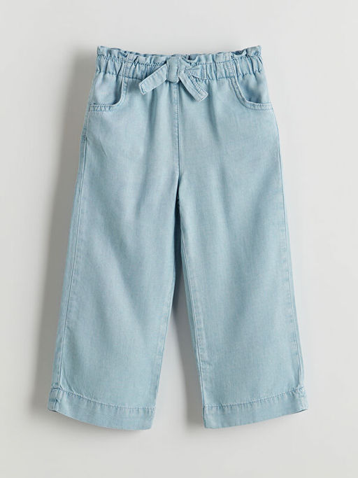 Beli Lastikli Rahat K?z ?ocuk Jean Pantolon