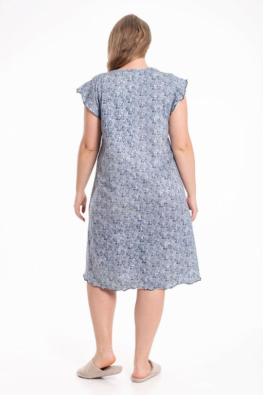 Сорочка М324318сб синий/белый - Елена фото 3