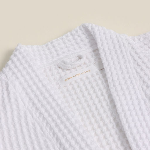 Халат вафельный мужской SL HOME: Boho «Блан де Блан», размер M, хлопок 100%, белый