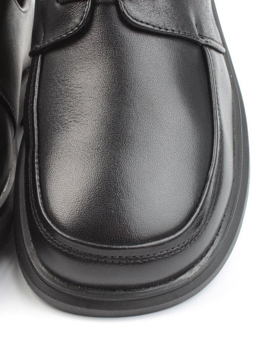 03-DYL60-1 BLACK Полуботинки женские (натуральная кожа)