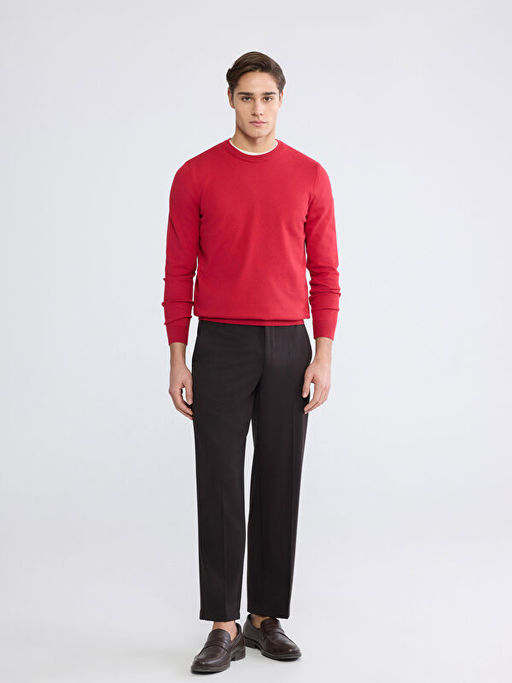 Bisiklet Yaka Erkek Triko Kazak