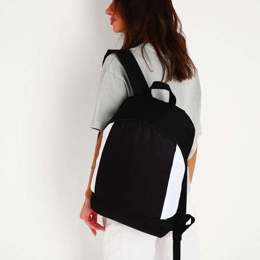 Рюкзак текстильный 46х30х10 см, вертикальный карман, цвет черно-белый - Nazamok фото 9