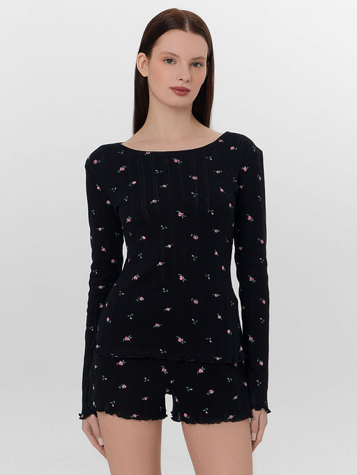 Комплект домашний женский черный