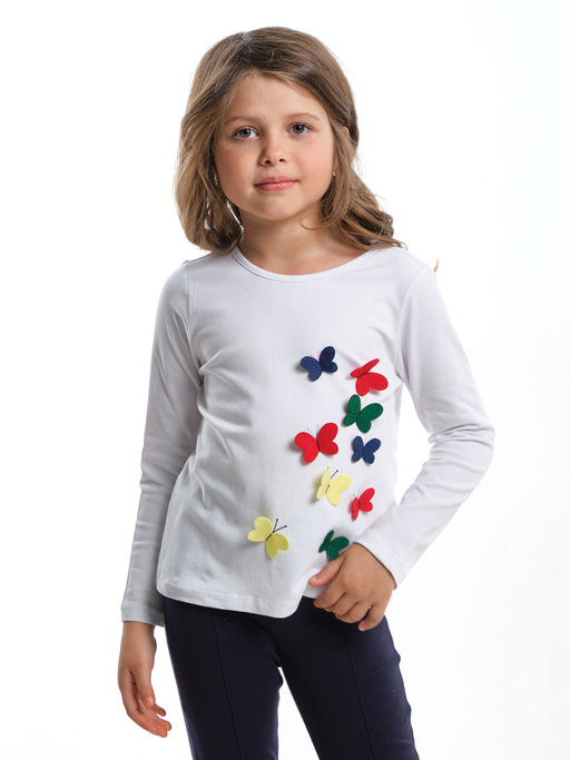 Футболка (лонгслив)	 UD 3859 белый - Mini maxi фото 2