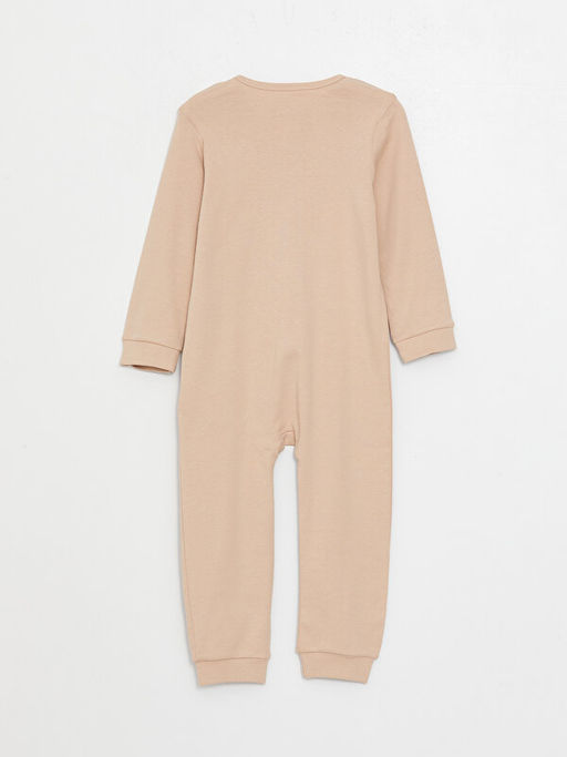 Bisiklet Yaka Uzun Kollu Bask?l? Erkek Bebek Tulum 3l? - Waikiki фото 3