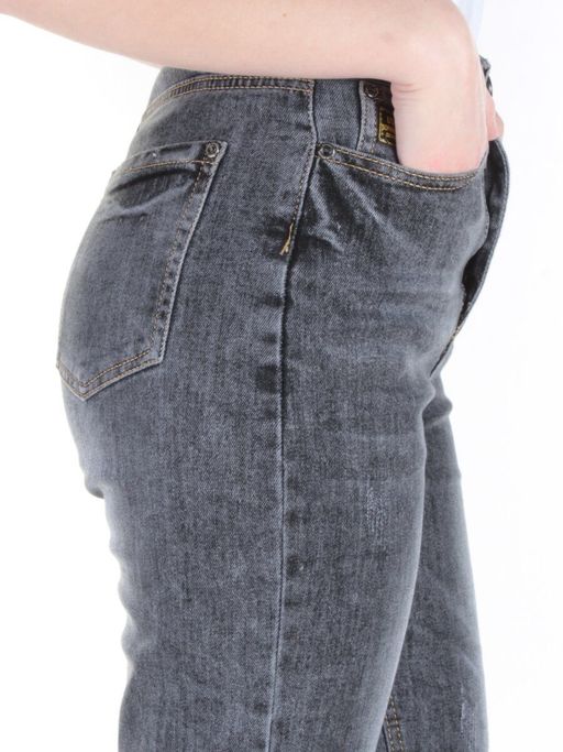 9006 DK. GRAY Джинсы-бананы женские ADORNSKY