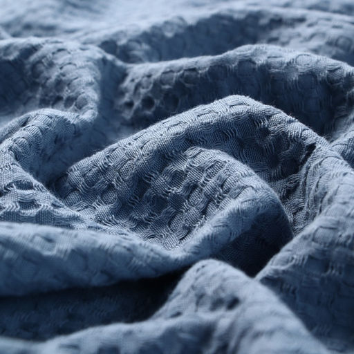 Плед вафельный «Этель» Waffle, 180×240 см, вафля 195 г/м², синий