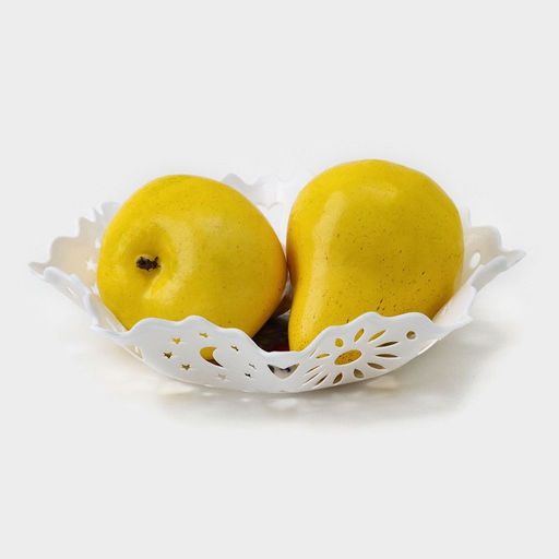 Цена за 2 шт. Ваза для хлеба и фруктов «Кубань. Месяц», d=20 см, белый, рисунок МИКС