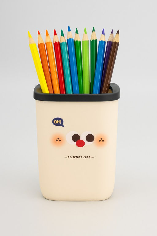 Подставка для канцелярских принадлежностей Delicious food, white (16*12.2 см)