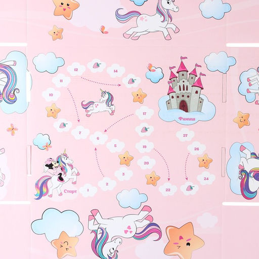 Складная коробка с игрой 28х21х9 см, Минни и единорог - Disney фото 5