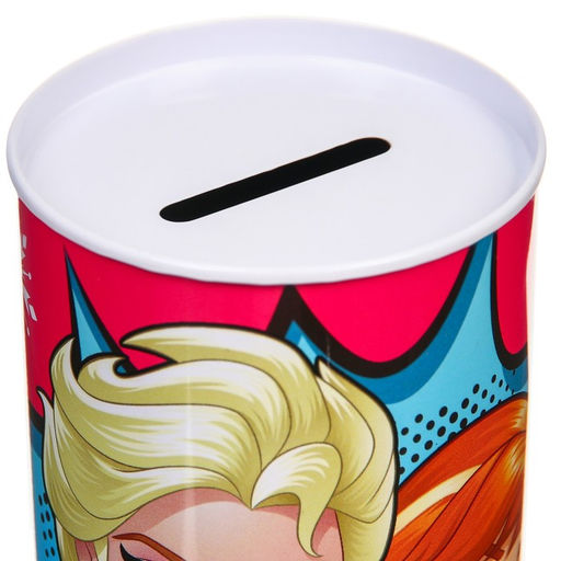 Копилка металлическая, 6.5 см × 6.5 см × 12 см «Анна и Эльза», Холодное сердце