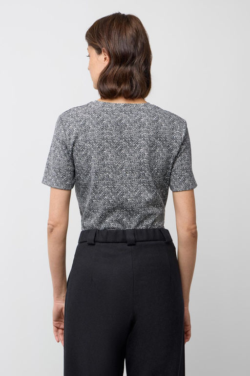 ЕВТ 3216/графит,драп фуфайка (футболка) жен