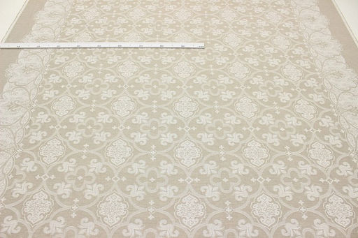 Полульняной жаккард Визалия цв.суровый, ш.1.8м, лен-52%, хлопок-48%, 210гр/м.кв - Купава фото 6