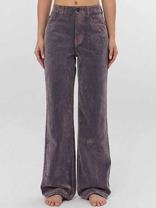 Джинсы женские wide leg пыльно-розовые - Mark formelle фото 2