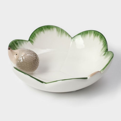 Блюдо керамическое сервировочное «Ёжик», 13.3×13×5.5 см