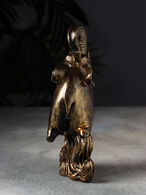 Фигурка полистоун «Слон на волне», 19×13×6 см