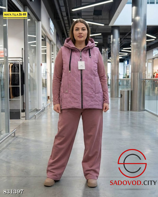 Жилетка женская с капюшоном - Bruno фото 3