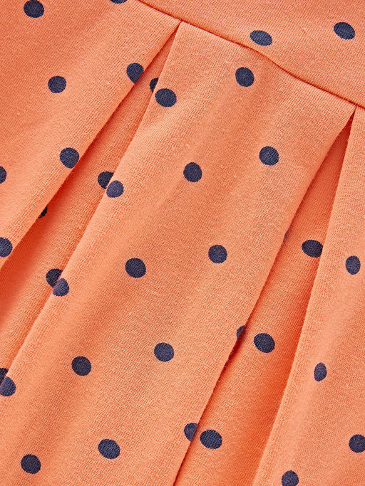 Комплект для девочки детский сад с лосинами UD 1624 персик горошек - Mini maxi фото 14