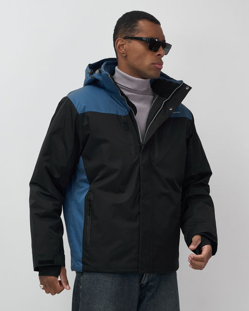 Горнолыжная куртка мужская зимняя черного цвета 7611Ch - Mtforce фото 3