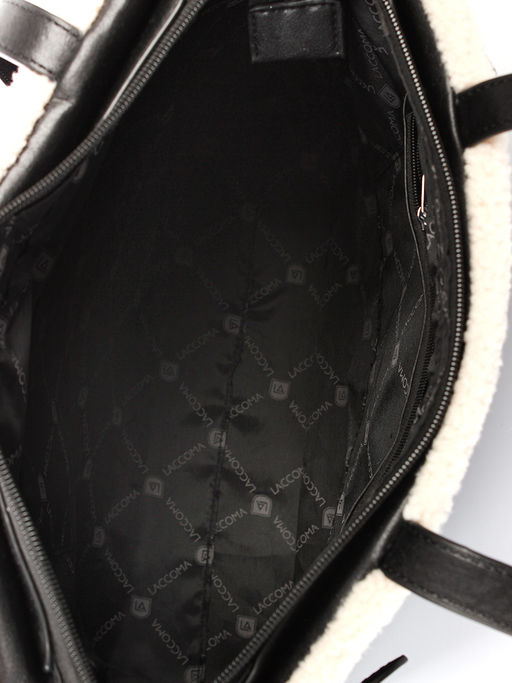 LACCOMA сумка P5903-черный эко кожа, искуственный мех полиэстер  фото 5