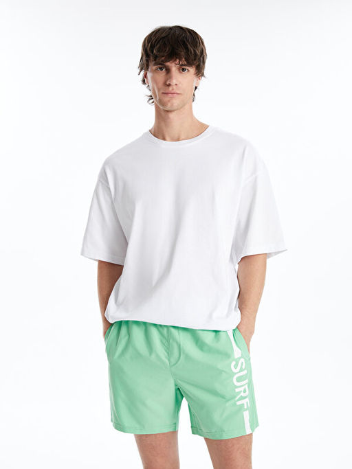 K?sa Boy Bask?l? Erkek Deniz ?ortu